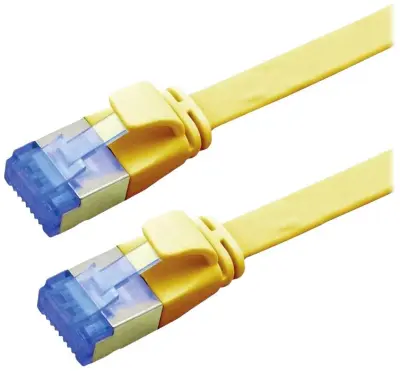 Value 21992132 RJ45 omrežni kabel\, Patch kabel CAT 6a F/UTP 2.00 m rumena  1 kos
