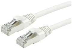 Roline 21150854 RJ45 omrežni kabel\, Patch kabel CAT 6a S/FTP 0.50 m siva  1 kos