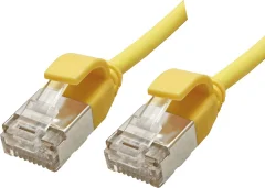 Roline green 21443323 RJ45 omrežni kabel\, Patch kabel CAT 6a U/FTP 1.00 m rumena  1 kos