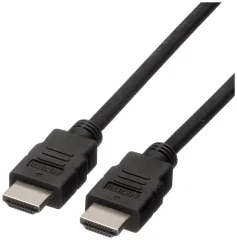 Roline green HDMI priklučni konektor HDMI-A  vtič 1 m črna 11445731  HDMI kabel