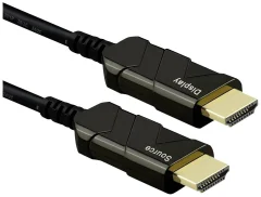 Roline HDMI priključni kabel HDMI-A  vtič 50 m črna 14013484  HDMI kabel