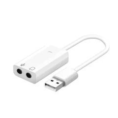 Zunanja zvocna kartica USB na 3,5 mm prikljucek za zvok / mikrofon za prenosni racunalnik, Macbook…