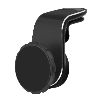 Magnetno avtomobilsko držalo za pametni telefon, kompakten nosilec za zracno režo - crn