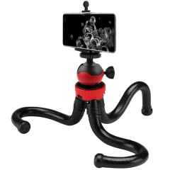 Nosilec za telefon Octopus / GoPro, vrtljive in gibljive noge - stojalo, kolo, avto, rocaj za selfije
