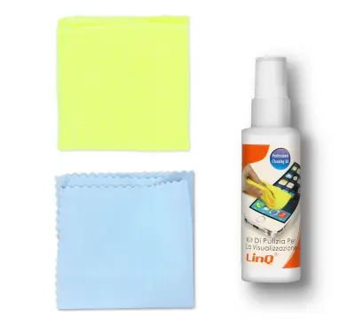 Komplet krp za cišcenje zaslona v razpršilu, Anti-Mark in Anti-Scratch, LinQ