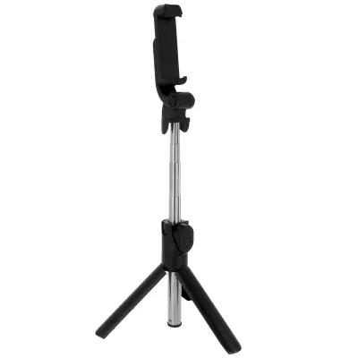 Brezžicni stativ za selfie stick pametni telefon 2 v 1 z daljinskim upravljalnikom Bluetooth - crn