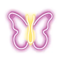 Neon LED luč - metulj