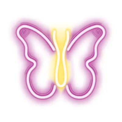 Neon LED luč - metulj