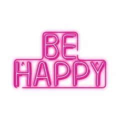 Neon LED luč - napis Be Happy
