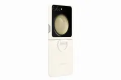 SAMSUNG GALAXY Z FLIP5 SILICONE CASE WITH RING CREAM