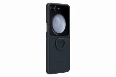SAMSUNG GALAXY Z FLIP5 SILICONE CASE WITH RING INDIGO