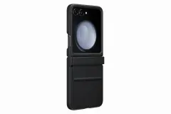 SAMSUNG GALAXY Z FLIP5 FLAP ECO-LEATHER CASE BLACK