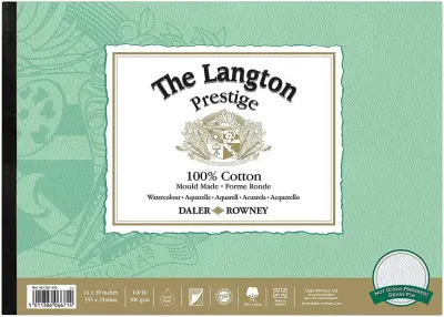 Blok akvarelni Langton Prestige 35,5x25,4 cm, 300g, CP, 12 listni