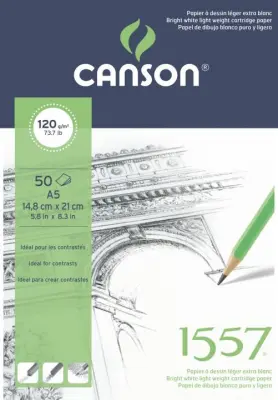 Skicirka Canson 1557 A5 120 g, 50 listna