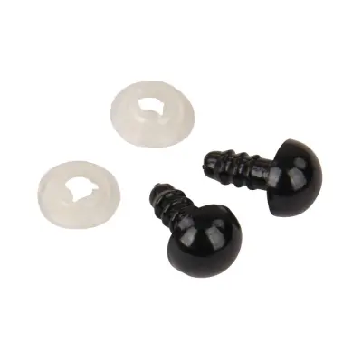 Plastična očesa varn. črna 8 mm 10 kos