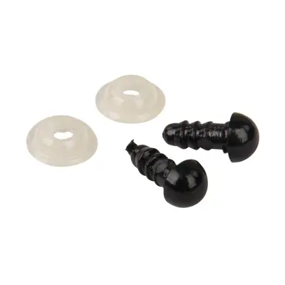 Plastična očesa varn. črna 6 mm 10 kos