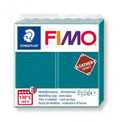 FIMO Leather polimerna masa 369, 56g Lagoon