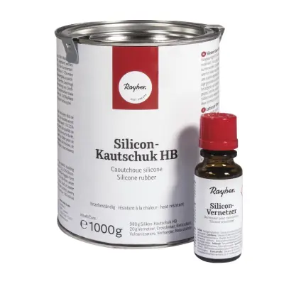 Silikonski kavčuk HB 1 kg s trdilcem 20 ml