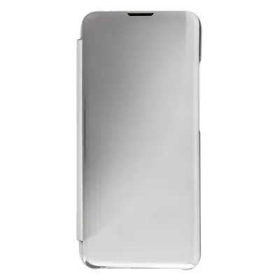 Ovitek Clear View za Xiaomi Redmi 10C z ultratankim preklopom z ogledalom, stojalo za video - srebrn
