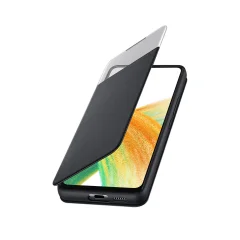 Originalen ovitek za Samsung A33 5G, S View Wallet Cover s pametnim oknom - crn