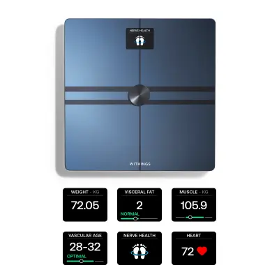 Withings Body Comp povezljiva tehtnica - crna