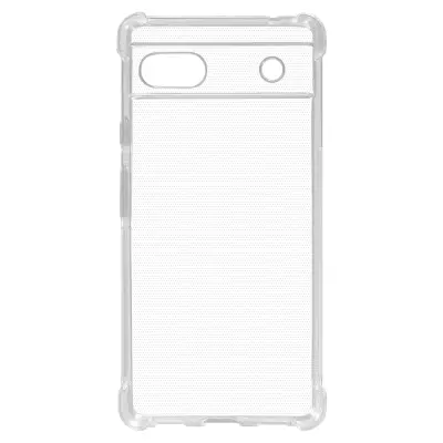 Silikonski ovitek za Google Pixel 6a, odporen proti udarcem, z ojacanimi vogali – prozoren