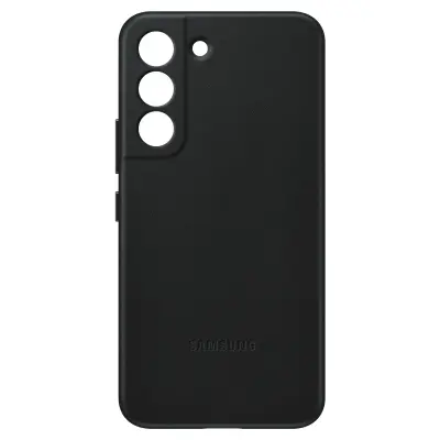 Originalna torbica za Samsung S22 iz pravega usnja, serija usnjenih prevlek - crna