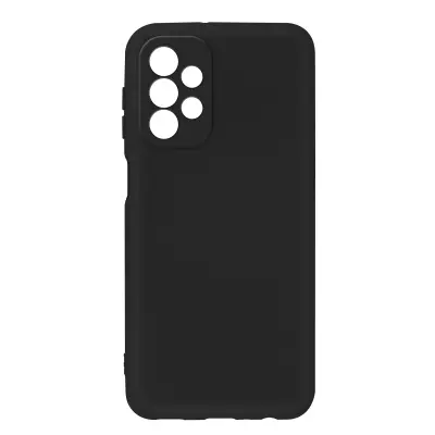 Poltrdi silikonski ovitek za Samsung Galaxy A23 5G in M23 5G z mehkim zakljuckom na dotik - crn