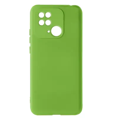 Poltrdi silikonski ovitek Xiaomi Redmi 10C z mehkim zakljuckom na dotik - zelen