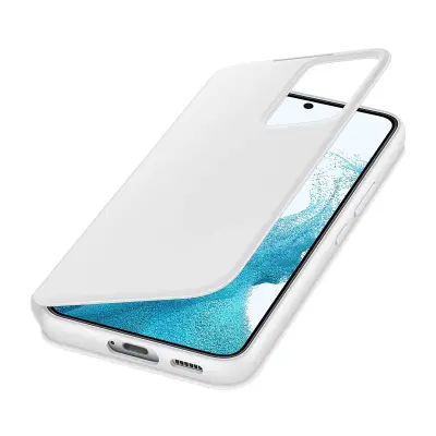 Uradni ovitek za Samsung S22 Plus z okencem, ovitek Smart Clear View - bel