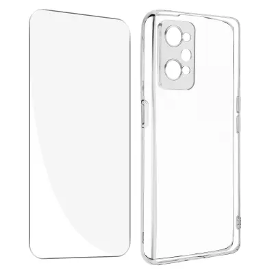 Realme GT Neo 2 / GT Neo 3T in GT 2 360° zašcitni paket: prozorno mehko ohišje, prozorno kaljeno steklo
