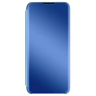 Samsung Galaxy A22 5G zašcitna torbica Ultra-tanek preklop z ogledalom, funkcija stojala - modra