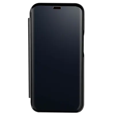 Zrcalna zašcitna torbica za iPhone 13 Pro Max - crna