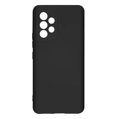 Semi-rigid soft touch silikonski ovitek za Samsung Galaxy A53 5G - crn