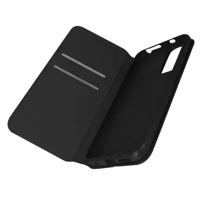 Ovitek za Xiaomi Redmi Note 11 in Note 11s, držalo za kartico in video, magnetni preklop - crn