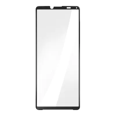 Kaljeno steklo Sony Xperia 10 IV, proti praskam in eksploziji s trdoto 9H s crnim okvirjem