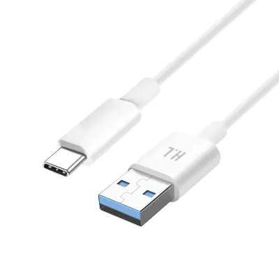 Kabel za polnjenje in sinhronizacijo USB v USB tipa C 1A, bel, 1,5 m