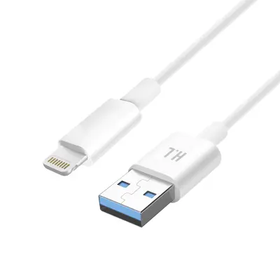 USB za iPhone/iPad Lightning Charge in sinhronizacijski kabel 2A, bel, 1,5 m