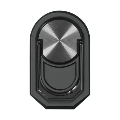 Podporni prstan za pametne telefone, z magnetizmom in 360° rotacijo - siv