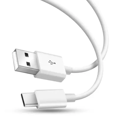 Polnilni kabel tipa USB-C, prenos 2.0 in hitra sinhronizacija – bel