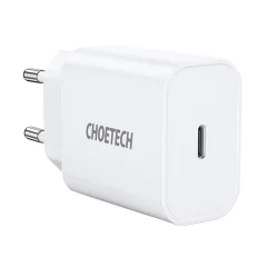Omrežni polnilec Choetech Q5004 EU USB-C, 20W (bel)