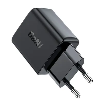 Stenski polnilec Acefast A21 30W GaN USB-C (črn)