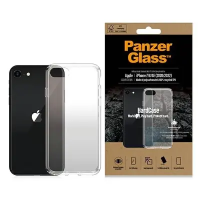 ETUI PANZERGLASS HARDCASE ANTYBAKTERYJNE Z CERTYFIKATEM MILITARY GRADE NA IPHONE SE 2022 / SE 2020 / 7 / 8 - PRZEZROCZYSTE