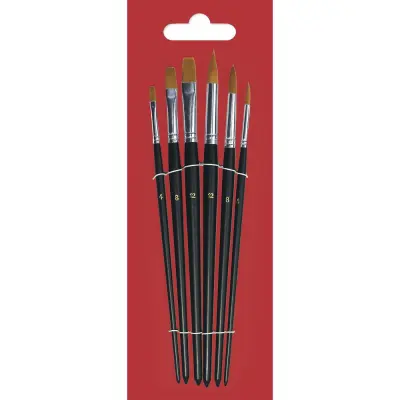 Set čopičev, sintetični, 6 kom.