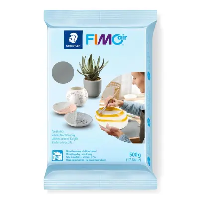 Modelirna masa FIMOair 500g siva