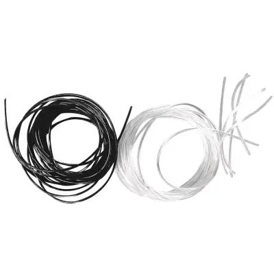 Laks elastičen, 0,5 mm o, črn, 2 m