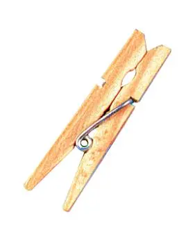 Lesene ščipalke, mini, 2,5 cm, naravne, 48 kom.