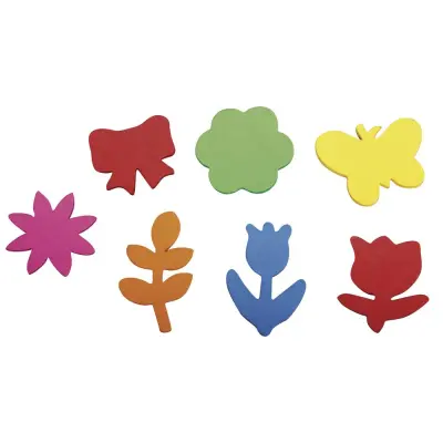 Oblike iz penaste gume, pomlad, 2,1-3,4cm, 100 kosov, samolepilne