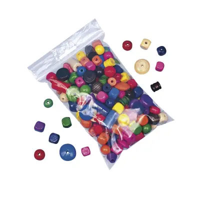 Lesene perle, različne barve,16-25 mm o, 250 g