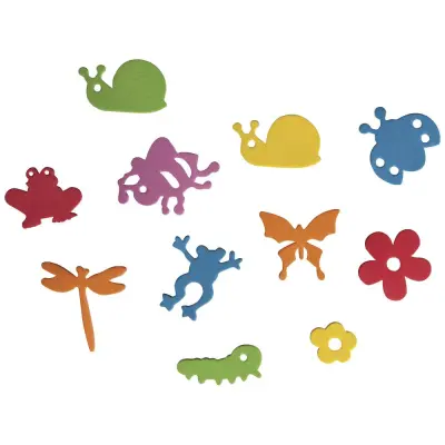 Motivi iz penaste gume, Pomlad, 1-3cm, samolepilni, set 80